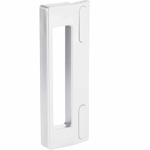 CHEFZOCO Tirador puerta Frigorífico universal, Mango frigorífico, Asa Nevera, Incluye 2 placas protectoras, incluye tornillos, Distancia entre tornillos de 9.5 a 17 cm, Apto para Todas las Marcas