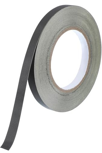 PATIKIL Nastro Elettrico in Tela Acetato 12mm x 30 Metri, Nastro Adesivo Isolante Nero per Riparazioni di Laptop Elettriche Automobili Chitarra Cablaggio Fili