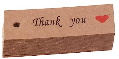 Operitacx Kraft Geschenketiketten Mit Liebe Druck Backtags Für Geschenkpäckchen Danke Rotes Herz Perfekt Für Hochzeiten Geburtstage Und Besondere Anlässe
