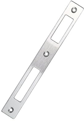 Duronge Gâche en Acier Inoxydable, Gâche D'Angle, Butée de Porte pour Serrures de Porte, 1 Pièce Gâche D'Entrée pour Porte de Chambre Pour Serrures de Porte (172 mm x 22 mm x 1.1 mm)
