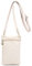 Energather Small Phone Bag, Soft PU Leather Mobile Phone Bags for Women, Mobile Phone Pouch Bag Crossbody Phone Bag (white)