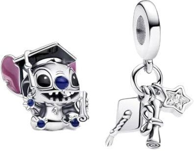 PHCLASY Außerirdischer Hund+Stern Charms-Anhänger Kompatibilität für Armband Schulabschluss Charm Women's