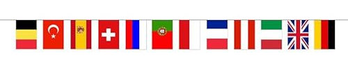 Guirlande 12 fanions Drapeaux Europe 5m