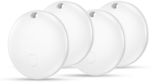 Android Tag GPS Tracker 4-Pack - Smart Tag Kompatibel mit Apple Wo ist? Und Google Mein Gerät Finden APP, Wasserdichter Gegenstandssucher, Bluetooth-Schlüsselfinder für Geldbörse, Gepäck