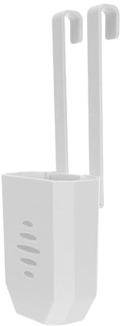Generic Hanging Toilet Tank Cleaning Tablet Holder White Plastic Toilet Bowl Tablet Bracket for Anti-residue Pod Storage, Suitable for Home, Hotel, and Apartment Bathroom Maintenance