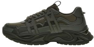 GUESS Sneaker Belluno Ledermix, grün, 42 EU
