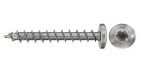 fischer Lot de 200 vis à aggloméré PowerFast II PTF 4,5 x 35 A2 200 - Tête demi-ronde - Entraînement étoile intérieure TX - Filetage complet - Acier inoxydable A2 - Pour raccords métalliques et bois