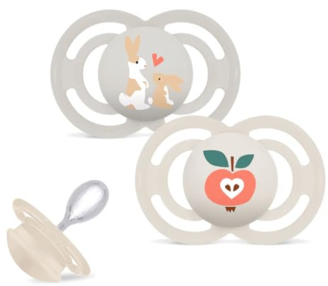 MAM Perfect Day Skin Soft Silikon Schnuller 16+ // 2er Set // Fairy Tale Royal Friends // inkl. 2 Sterilisiertrasportboxen