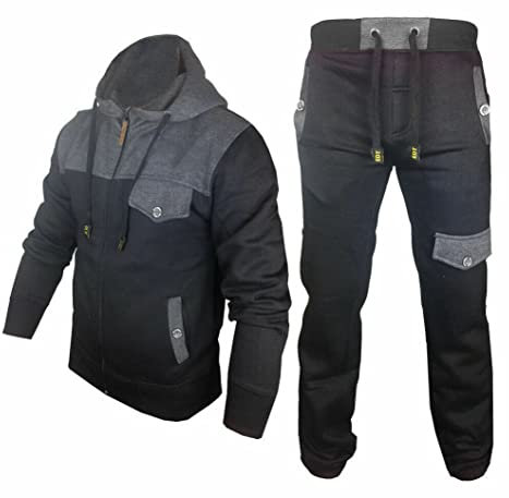 Premier Mens Tracksuit Set Fleece Hoodie Top Bottoms Jogging Joggers Regular (Medium)