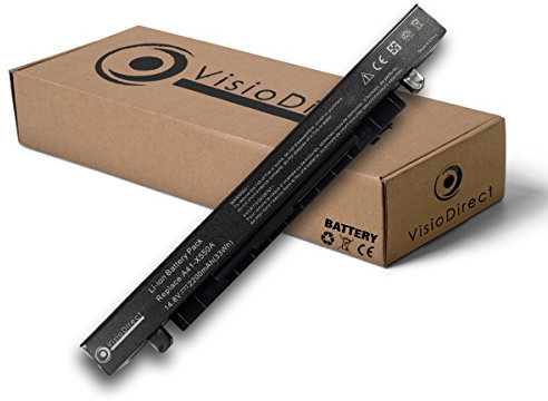 Visiodirect Batterie Compatible ASUS R510 R510C R510CA R510CC R510E R510EA R510L R510LA R510LB R510LC R510V R510VB R510VC R512C 2 14.4V 2200mAH