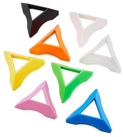 PandaHall Elite 32 stücke 8 Farben Kunststoff PandaHall Elite 32 stücke 8 Farben Kunststoff Geschwindigkeit Magische Würfel Basis Halter Rahmen Zubehör, GeschenkeGeschwindigkeit Magische Basis Halter
