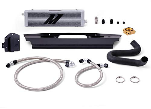 Mishimoto MMOC-MUS8-15TRHD Oil Cooler (Right Hand Drive) Compatible With Ford Mustang GT 2015-2017 Silver