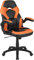Flash Furniture Sedia racing girevole da gaming X10, per ufficio e PC, ergonomica, regolabile, con braccioli ribaltabili, ecopelle arancione/nera, poliuretano