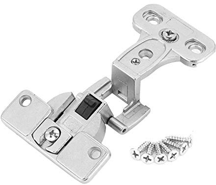 Broco 1Pcs Schrankscharnier Türscharniere 270 Shiftable Grad Soft Close Kabinett Scharnier Befestigungsschrauben Zinklegierung Möbeltür Faltscharnier Befestigungszubehör