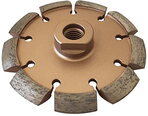 12,7 cm Rissjägerklinge, 1,3 cm Breite, 1,6 cm-11 Gewindedorn | Diamant-V-Schnittklinge für Beton, Asphaltreparatur und Fugenverbreiterung 1,3 cm Segmentbreite, 1,6 cm-11 Gewindedorn
