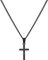 murtoo kette herren, halskette kette, kreuz kette, kreuzanhänger, edelstahl kette, geschenk herren(schwarz,S,50cm)