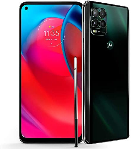 Motorola Moto G Stylus 5G | 2021 | Batteria da 2 giorni | Sbloccata | Realizzato per US 4/128 GB | Fotocamera da 48 MP | Smeraldo cosmico