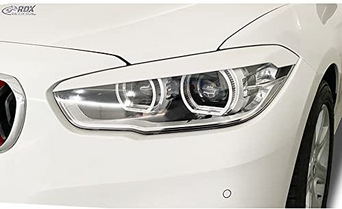 RDX Racedesign Scheinwerferblenden kompatibel mit BMW 1er F20/F21 3/5-türer Facelift 2015-2019 (ABS), Unlackiert