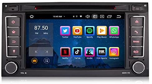 GONFEN Acht-Kern Android 13 Autoradio Für VW T5 Multivan Touareg 4GB RAM + 64GB ROM DAB+ mit Navigation GPS DSP WiFi 4G USB DVD Bluetooth 5.0 Wireless CarPlay Android Auto Canbus OBD2 DVR TPMS DVB-T2
