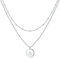 TINGN Geschenke für Mädchen - Kette Silber Damen, Halskette mit Buchstaben Modeschmuck Gold Kette Frauen, Halskette Damen Gold, Geschenke für Mädchen 9 10 11 12 Jahre