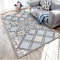 RUGMRZ Landhausstil Deko Geometrischer Komfort gegen Milben outdoorteeppich grau Garten Teppich jugendzimmer landhausstil deko Winter deko teppich100x160CM