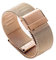 Milanese Loop-Uhrenarmband, 18 mm, 20 mm, Uhrenarmband, passend für DW, passend für Daniel Wellington, Edelstahlband, 12 mm, 14 mm, 16 mm, 22 mm Breite, Uhrenarmband (Farbe: Roségold, Größe: 18 mm)