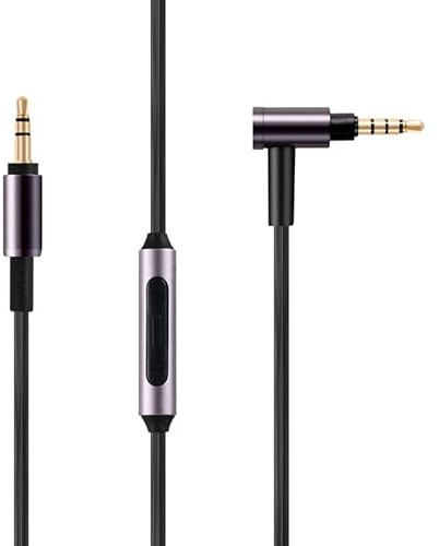 Cavo audio AUX con microfono per cuffie Sony WH-1000XM3 WH-1000XM2 WH-1000XM4/H900N H800, MDR-1A MDR-100ABN MDR-1000X cavo AUX da 3,5 mm cavo di ricambio – 1,5 m