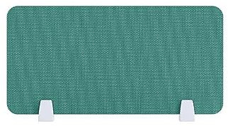 DLUXCA Acoustic Divider for Desk, Home Office, Soundproofing, Room Divider, Privacy Screen, Table Divider with Clamps, Sound Insulation, Optional Multicoloured, Cyan, 60 cm x 30 cm