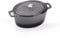 Berndes Bräter B.iron 6L mit Deckel - 31x24 cm - Gusseisen mit Emaillebeschichtung - Kochtopf zum Schmoren und Braten - Induktionsgeeignet - für alle Herdarten - Schwarz/Grau