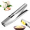 Knoblauchpresse Edelstahl, 2 In 1 Knoblauchpressen, Knoblauchschneider Garlic Press, zum Extrahieren von mehr Knoblauchpaste, Knoblauchpresse Spülmaschinenfest, Handlich & Leicht zu Reinigen