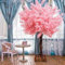 Qiang Kirschblütenbaum,Künstliche Bäume,Kirschblütenzweige Rosa Gefälschte Sakura-Blumen,Für Zuhause,Hochzeit,Party,Büro,Drinnen Und Draußen,H1m*W80cm