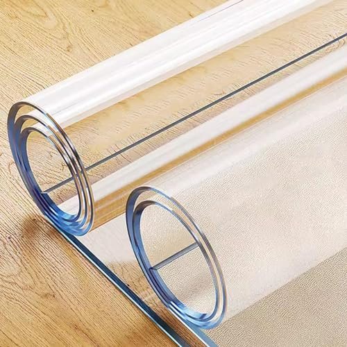 haiyusm Bürostuhl Unterlage - Schreibtischstuhl Bodenschutzmatte - Transparente Schreibtischunterlage für Parkett, Laminat & Teppich - Antirutschmatte (Frosted,120cm×150cm)
