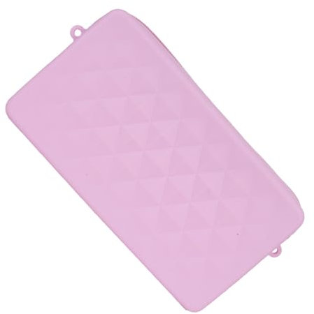Streysisl Sac de plage, sac de maquillage, sac de rangement cosmétique, sac de plage en silicone, trousse de toilette, porte-pinceaux de maquillage, fermeture éclair, sac de voyage, à fixer au sac de