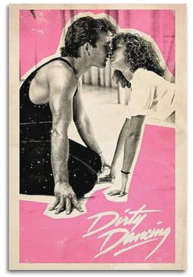 Filmposter Dirty Dancing Poster für Zimmer, ästhetische 90er-Jahre, 61 x 91 cm, Posterrahmen, individuelles Poster, Poster, Wandkunst, dekoratives Gemälde, Schlafzimmer, Gemälde, Poster, 20 x 30 cm,