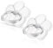 Xthrotsenk 2Pcs Transparent Phone Ring Grips Clear Finger Kickstand Cell Phone Ring Holder 360 Degree Rotation Flower Finger Ring Grip Glitter Cell Phone Finger Holder for Mobile Phones Cases
