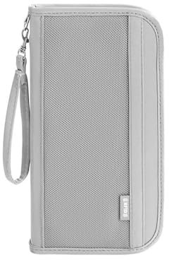 Xinmanmy Reisepass Tasche Familie Reiseorganizer mit RFID Blockierung, Dokument Organisator, Wasserdicht Reisepasstasche für Personalausweis Kreditkarten Flugtickets Geld Münzen (Grau)