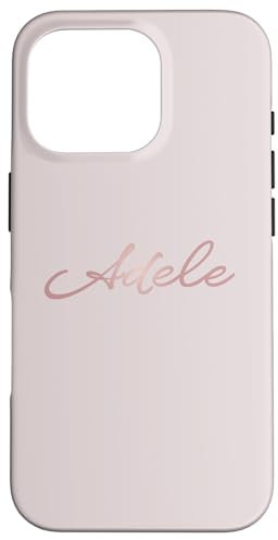 Hülle für iPhone 16 Pro Adele Mädchen Name Vorname Frau Pink Geschenk Mode Outfits