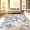 SHACOS Teppich Wohnzimmer 160x230 cm, Retro Abstrakt Kurzflor Waschbarer Teppich Schlafzimmer, Weich Wohnzimmerteppich Modern rutschfest Carpet für Living Room, Esszimmer, Büro, Bunt
