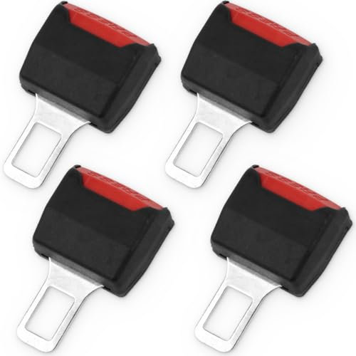 Cinture di Sicurezza per Auto, 4 Pezzi Attacchi Gancio Cintura Sicurezza Auto Ricambi, Auto Compatibile con il 99% delle Auto
