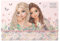 Depesche 13617 TOPModel Summer Feeling-Juego de papelería en Carpeta, con Motivo de Modelo y Flores, Incl. membretes y Sobres, Multicolor, 1 Piece
