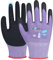 HPHST 3 Paar Latex Beschichtete Frauen Gartenhandschuhe, mit optimaler Griffigkeit & feinem Tastgefühl umweltfreundliche Schutzhandschuhe für Haus- Gartenarbeit Lila (M)