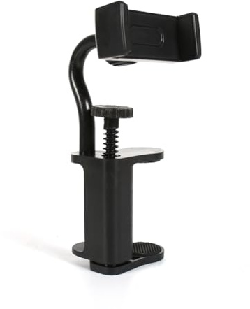 Joselin Adjustable Guitar Phone Holder Guitar Phone Holder Mount with Clip Musical Instrument Phone Stand Non Slip Easy to Install