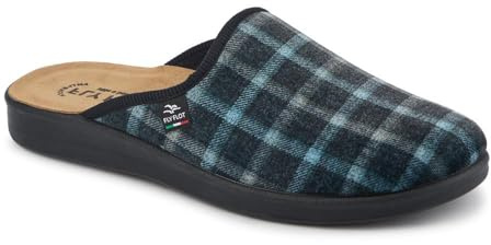 Fly Flot Shock-Absorbing Mule Slippers - Black Multi Size 10