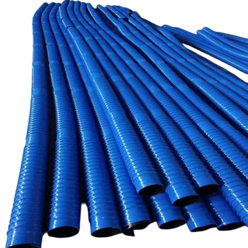 Industrie-Staubsaugerschlauch, 10–10 m, flexibler PVC-Staubsaugerschlauch, einziehbar, für Raumlüftung, Entwässerung und Industriestaubsauger(10m,Dia 50mm)