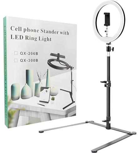 Flexible Desktop Aufnahmen mit erweiterbarer Telefonhalterung aus Kohlenstoffstahl für stabile Fotografie Setups, LED Leuchten und Live Projekte