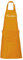 Schnoschi hochwertig bestickte Küchenschürze in Orange, Schürze mit Backfee gestickt