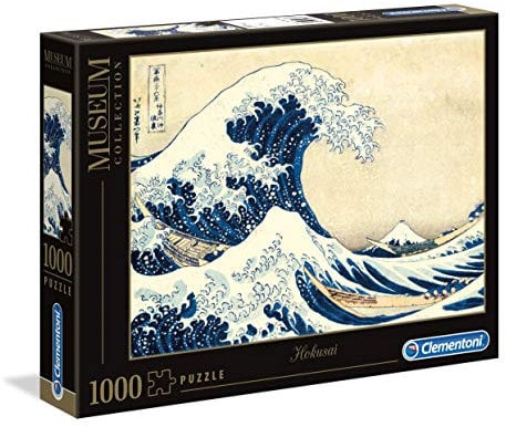 Clementoni 39378 Hokusai – Die große Welle – Puzzle 1000 Teile, Museum Collection, Geschicklichkeitsspiel für die ganze Familie, buntes Legespiel, Erwachsenenpuzzle ab 14 Jahren