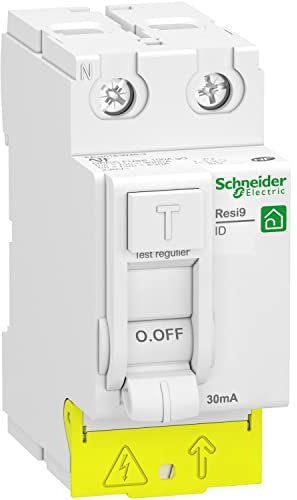 Schneider Electric - Resi9 - inter différentiel - 2P - 40A - 30mA - Type AC - peignable - alim bas - R9PRC240