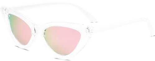 SOJOS Occhiali di Protezione Occhiali da Sole da Donna Specchiati Occhio di Gatto Retro Vintage Stile SJ2044 con Rosa Rispecchiato