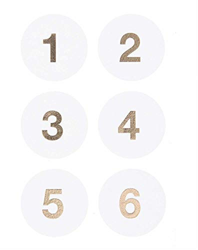 Adventskalender Sticker, Weiss, FSC Mix